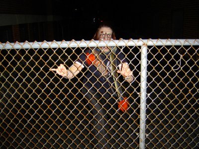 zombie at fence