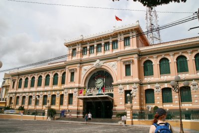 Ho Chi Minh City post office was designed by Gustav Eiffel and built by the French