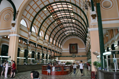inside Ho Chi Minh City post office