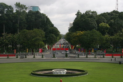 view from Reunification Palace