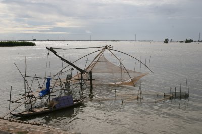 fishing nets near Cambodian border