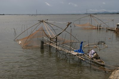 fishing nets near Cambodian border