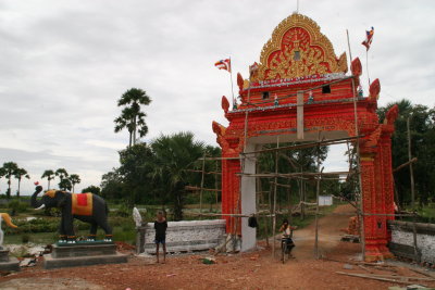 countryside dotted with lots of impressive entrances to temples