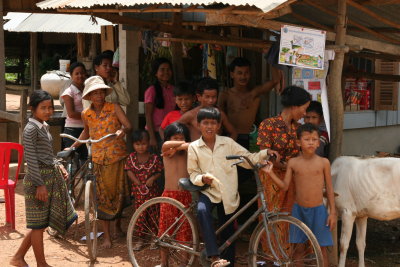 village people curious of tourists