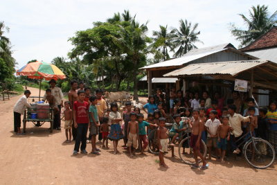 village people curious of tourists