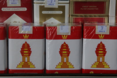 Angkor beer or Angkor cigarettes are just anywhere