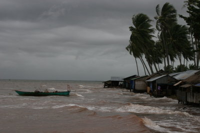 Kep is known more for its oceanfront seafood stalls than for its beaches