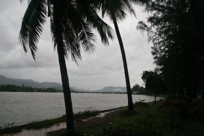 arriving in Kampot, a riverside down near the ocean