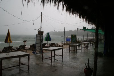 Ochheuteal beach in rain