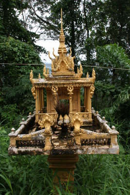 Spirit house is intended to provide a shelter for spirits which could cause problems for the people if not appeased
