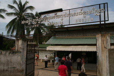 entrance to Tuol Sleng Genocide Museum, Phnom Penh