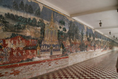 wall painting of Silver Pagoda