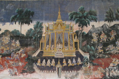 wall painting of Silver Pagoda