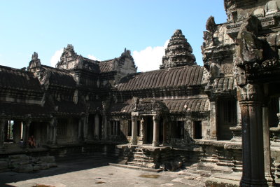 on top of Angkor Wat