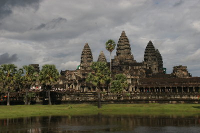 Across the moat towards Angkor Wat