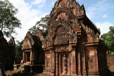 Banteay Srei is known for its elaborate carvings