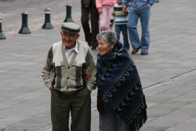 cute old Ecuadorian couple