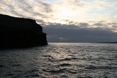 sunset in Galapagos