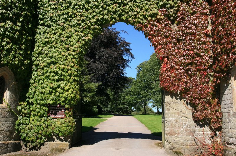 Entrance to Stourhead, Wiltshire.