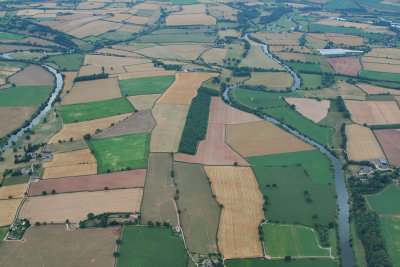 Herefordshire from the air.