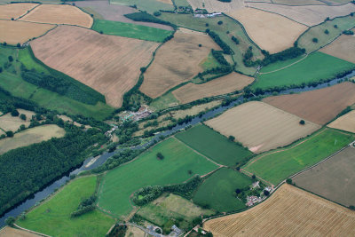 Herefordshire from the air.