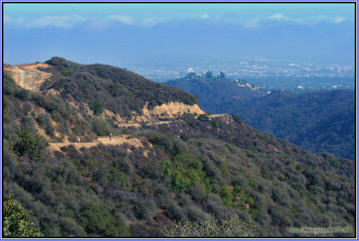 Santa Monica Mountains, Looking South Toward Palos Verdes Under Marine Layer