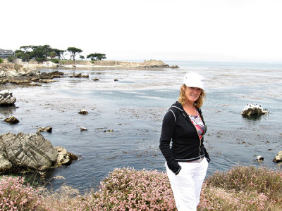 Donna on the coast @ Pacific Grove