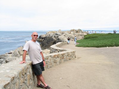 Mike enjoying a day on the coast at Pacific Grove