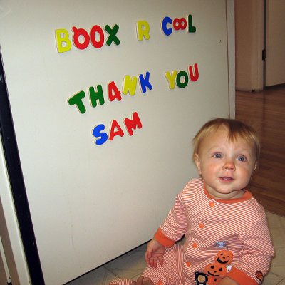 Thanks for the books, Sam!