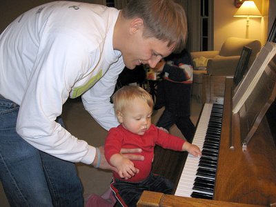 Simon's first piano solo