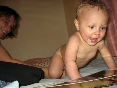 Naked baby escape!