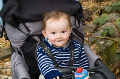Gil in his stroller 10-2