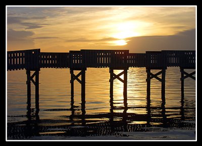 Gold & Pier  by Brian H Kelly