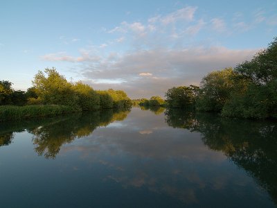 River and sky by Bruce Clarke