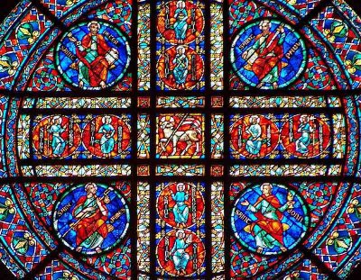 Saint Paul Cathedral  Circular Stained Glass Window-Shirley