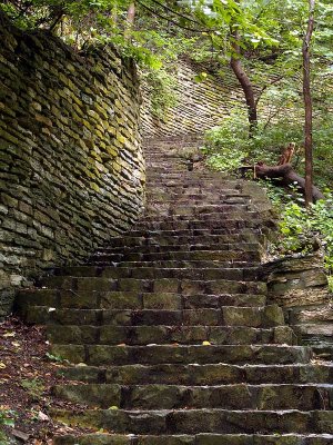 The Stairway at Hidden Falls-Shirley