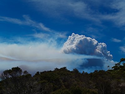 Bushfire erupts by Dennis