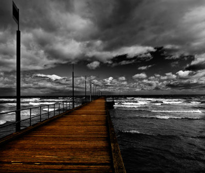Rustic pier by Dennis