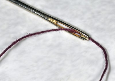 Bright-Eyed Needle with Thread by jennyi