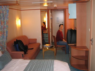 alli in the stateroom