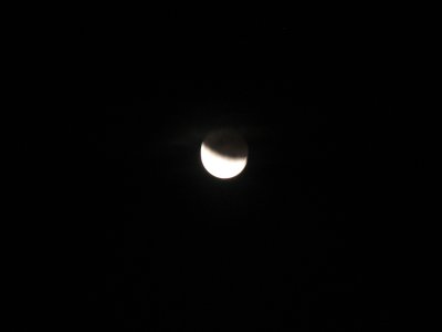 lunar eclipse - the best shot we got