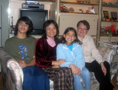 Evan, Shinping, Liane et Tante Monique