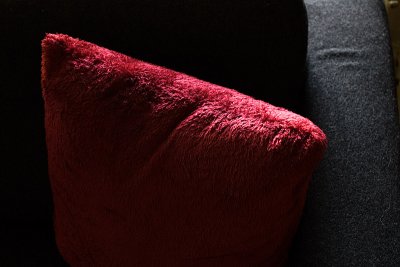 red on black