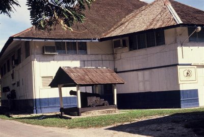 Fort Hose, Marudi. There was a big sea battle amongst the headhunters during Brooke's Borneo