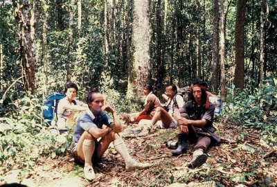 There are a no. of designated stpos along the way  with fresh water flowing from a bamboo pipe for drinking.