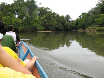 Upriver on the Sg Balong to Lg Lamei where there is a Penan settlement