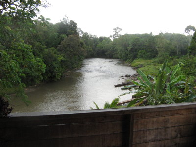 We are in Andreas guest house overlooking the river
