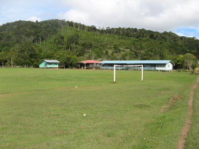 Football field and school in Pa Dalih.