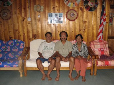 With Penghulu and his wife Sinah Maran Balan.