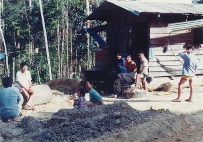 Timber workers probably Ibans